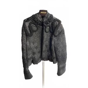 Roberto Cavalli Black Embroidered Women's Jacket